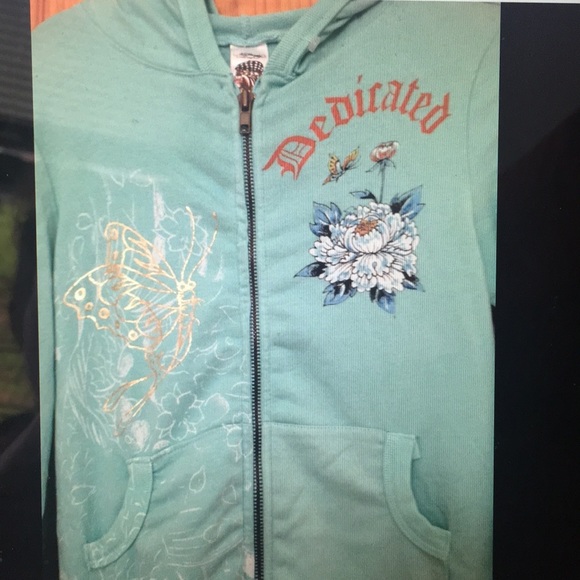 Christian audigier hood sweatshirt Ed hardy sz xs - Picture 2 of 4